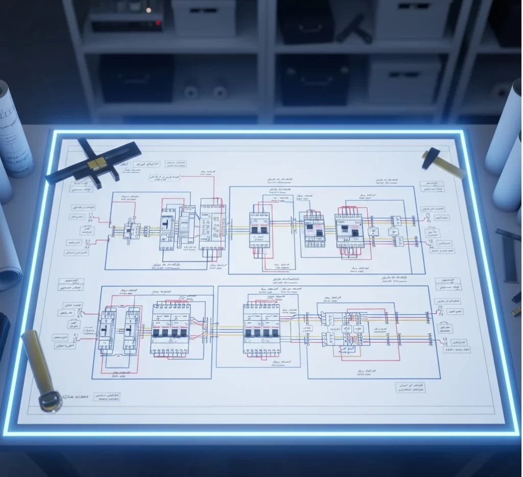نقشه تابلو برق